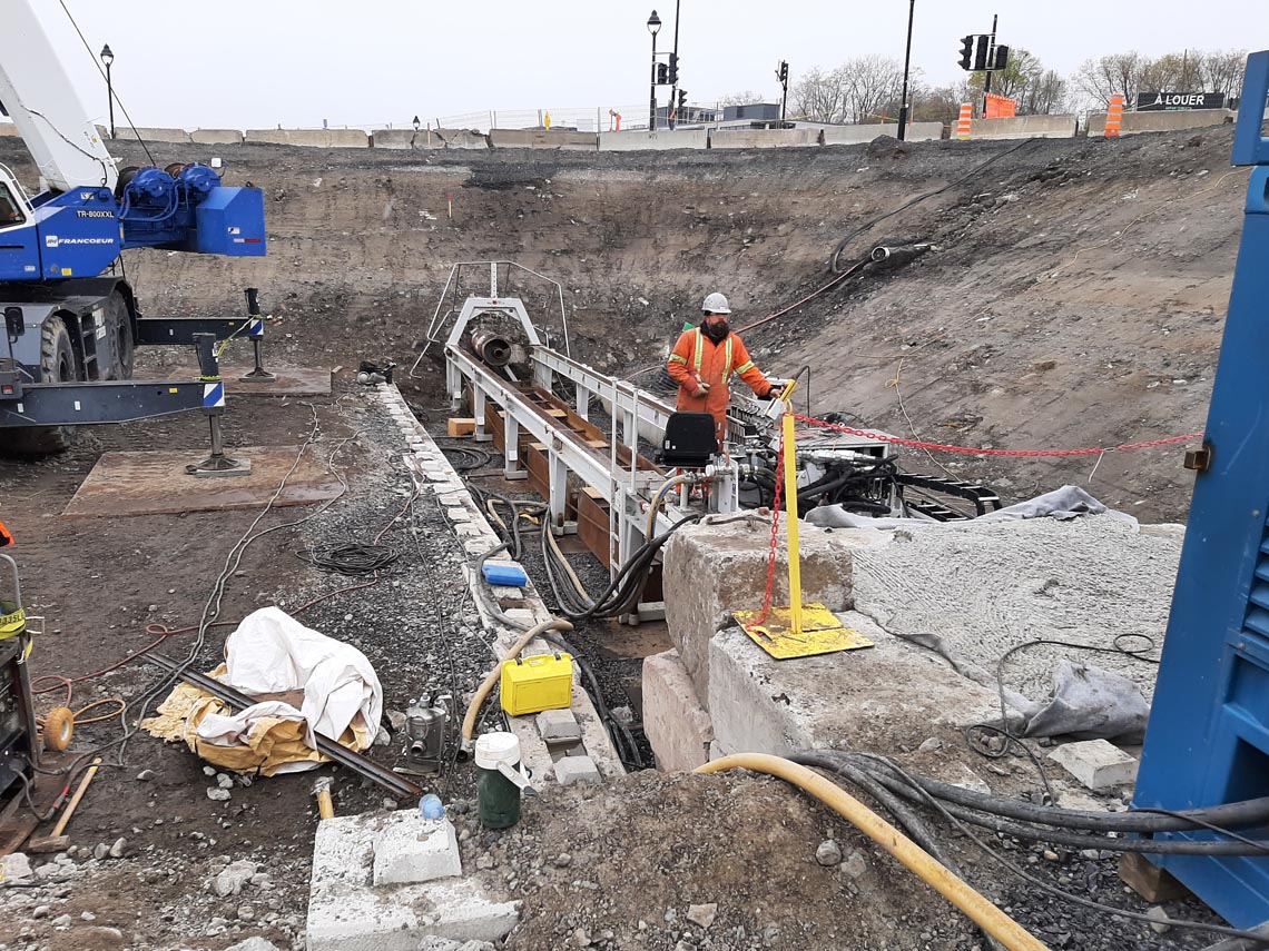 Baustelle von Bohrtec Gesellschaft für Bohrtechnologie mbH in Montreal